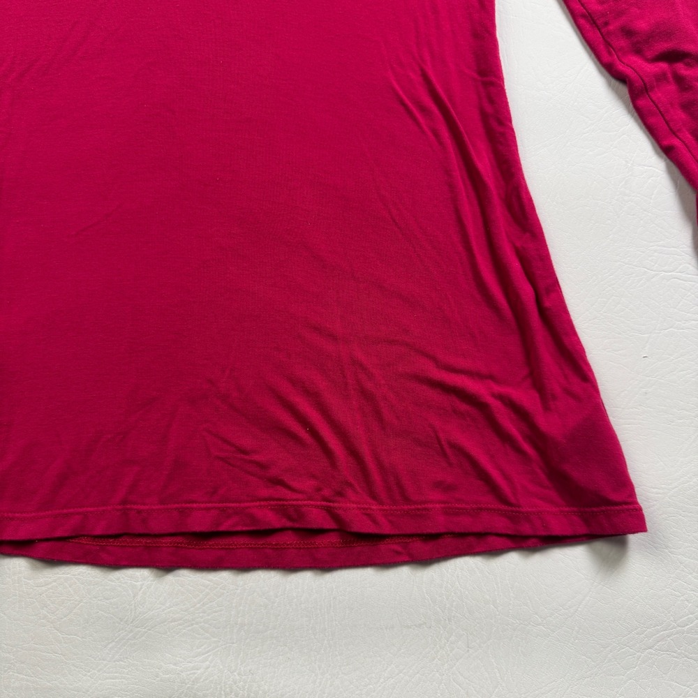 Johnny Was Womens Pink Bamboo Viscose V-Neck Long Sleeve Top T16321-9 Small - Picture 6 of 13
